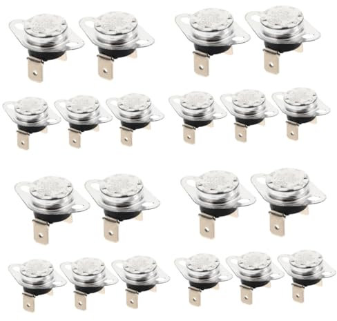 Angoily 4 Sätze Steuersc Halter Ofen Temperaturschalter Mit Automatischer Rückstellung Auslauf Temperaturschalter Für Geräte Thermal- Thermometer Thermistor Monitor Eisen 5 Stück * 4