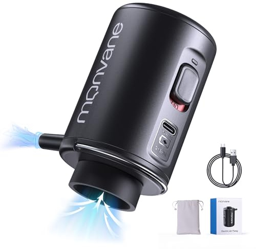 Elektrische Luftpumpe für Vakuumbeutel, MONVANE Vakuumpumpe für komprimierte Beutel, Tragbare Luftpumpe für Vakuumbeutel, Ideal für Reisen