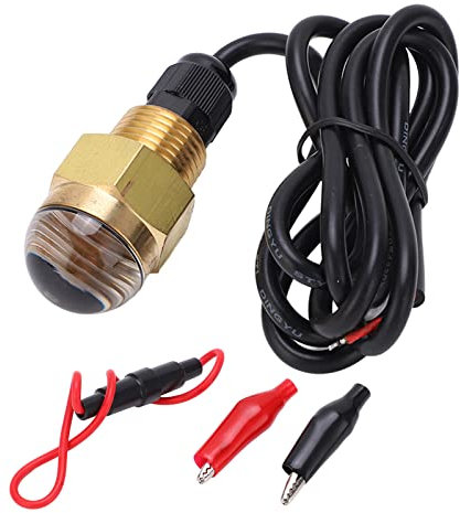 Topyond Drain Steckerleuchte, 12 W Messing Messingunterwasserlicht, Unterwasserlicht -Lampen -Abflussstier 1/2 NPT Yacht Zubehör für Boote und Schiffe