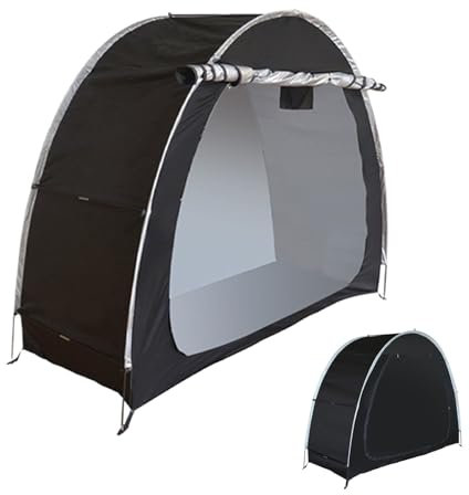 Bikes Storage – Tent Organizer Bag for Bicycles | Adjustable Freestanding Bike Organizer & Wall Hooks for Garage Storage | Outdoor Bike Storage Shed for Weather Protection | Space-Saving Tent Organize