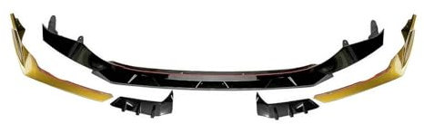 HATSVTGR Auto-Frontspoiler Unterer Splitter Protektor Front Stoßstange Spoilerlippe Für 3er G20 G21 G28 2019 2020 2021 320i 325i 325li 330i MS&Port Auto-Frontstoßstangensplitter(Gelb)