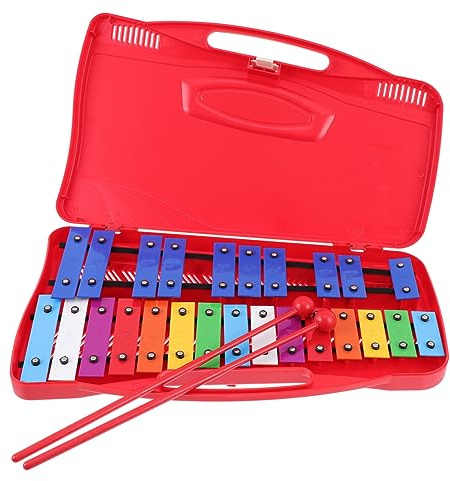 Toddmomy 1 Satz Piano Musikspielzeug für Kleinkinder Rot Handheld Pädagogisches Instrument Musikalischen Wahrnehmung und Visuellen Entwicklung