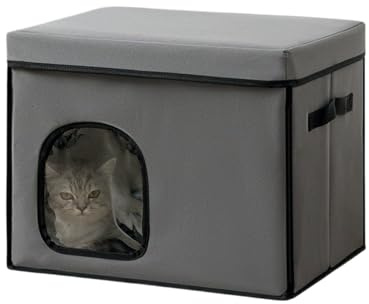 Maison rafraîchissante pour chat, abri pliable pour animal de compagnie, abri de couchage isotherme à froid, intérieur climatisé, parfait pour balcon, chambre à coucher, appartement, terrasse, voyage