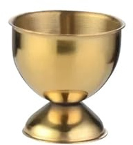 Juego de 6 hueveras de acero inoxidable for huevos pasados ​​por agua, soporte for huevos, juego de utensilios de cocina for mesa, rejilla de vapor for desayuno, molde for huevos escalfados.(Gold)