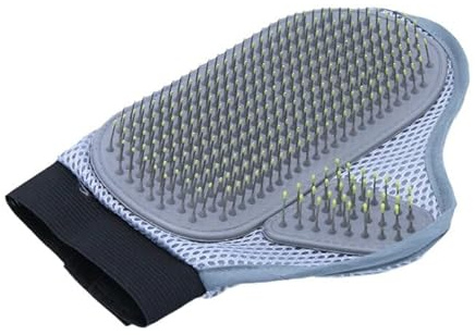 Fellpflege-Handschuh für Hunde und Katzen, 7,6 cm, vielseitig, Reinigung, Massage, Enthaarung, umweltfreundliches Silikon, sanft zu empfindlicher Haut, ergonomisch, einfach