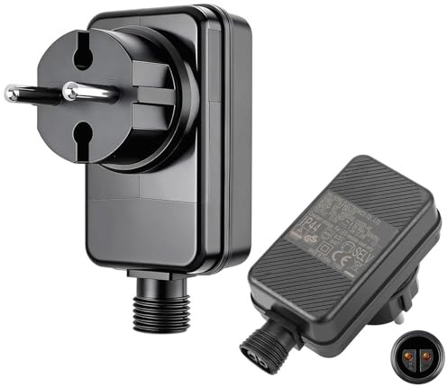 Alimentatore di rete a LED, 12 V, 1 A, trasformatore, impermeabile IP44, adattatore a bassa tensione, adattatore di alimentazione, spina UE per ghirlande luminose a LED, luci ghiaccioli, decorazioni