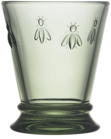 La Rochère Wasserglas Abeille Biene Provence Grün 260 ml - 6er Set