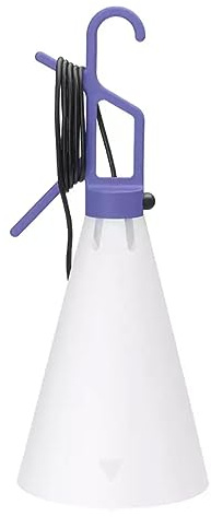 Flos Mayday F3780042 - Lampada multiuso in polipropilene, con manico a gancio, 53 x 22 cm, colore: Lilla