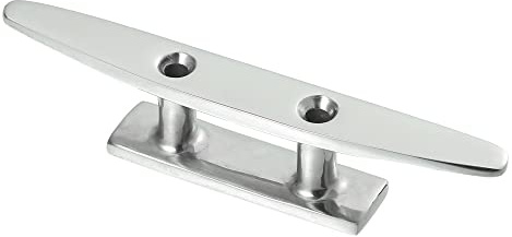 X AUTOHAUX 5 125mm Stainless Steel Flagpole Cleat Hook Boat Deck Rope Cleats