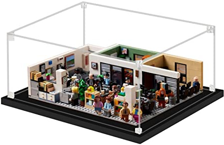icuanuty Acrylmodell-Display-Box/Display-Vitrine für Sammler für Lego-Display-Box Staubschutzhülle mit Sockel zur freien Aufstellung von Spielzeug 35 x 30 x 15 cm-21336