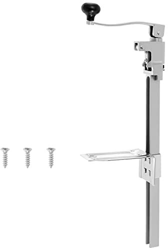 IRONWALLS - Abridor de latas comercial resistente, 24.6 pulgadas para latas grandes de hasta 17.7 pulgadas, abrelatas industrial de mesa con hoja de acero inoxidable para restaurantes, bares, cantinas
