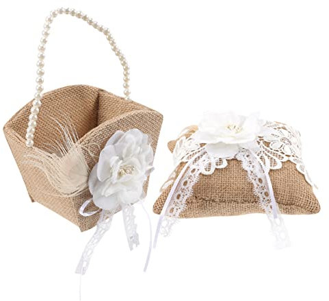 Alipis 1satz Hochzeitsdeko Blumenkorb Ringkissen Für Brautjungfern Charmante Hochzeitsaccessoires Für Verlobung Hochzeit Und Jubiläum Elegantes Design Robust Und Stilvoll
