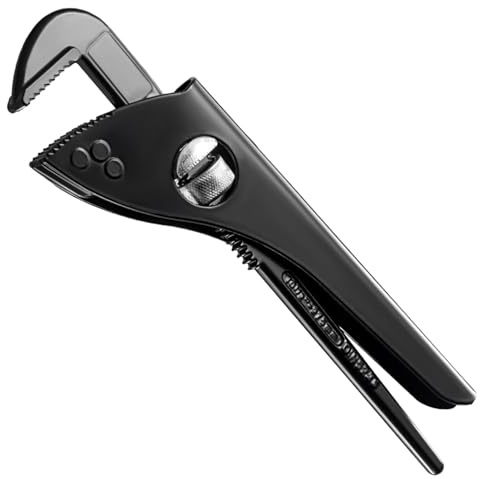 Vriusi Alicates de bomba de agua, alicates resistentes de mango corto para tubería de agua, abrazadera de manguera de agua con mango esmerilado fino para tuberías con forma, tubos circulares y varios