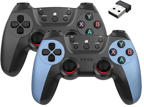 NULA X2 Pro - Consola de juegos retro Game Stick 4K Output con 25.000 juegos (64G) con controladores inalámbricos 2.4G Plug and Play, juguete de videojuegos, emuladores de mano para TV en casa