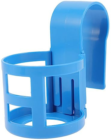 INOOMP Portavasos en Verano Clip Antiderrames para Piscina de Plástico Azul, Soporte para Bebidas y Objetos Pequeños Adecuado para Piscinas Elevadas