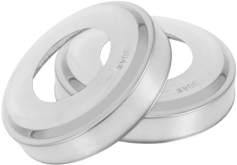 KITANDOVE Pool Ladder Handrail Covers 2 Stainless Steel Covers for above Ground Pools Parts