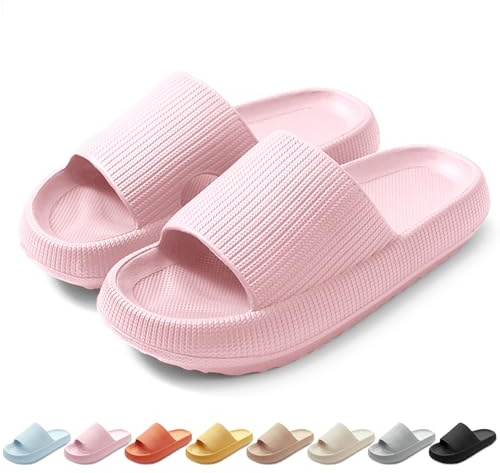 HEOAARG Badelatschen Herren Damen Original Badeschuhe Wolke Badeschlappen Rutschfest Schlappen Wolkenschuhe Weich Cozislides Slippers Flip Flops Innen & Außen