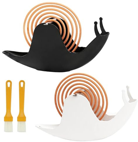 GisWell Schnecke Mückenspirale Halter, 2 Stück Räucherspiralen Halter, Mückenspulenhalter Tragbar Für Innen Und Außen