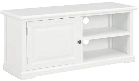 Xichuzi Mueble para el televisor, Mueble TV Salon, Muebles De Salon, Mueble Comedor, Mesa Television, de Madera Blanco 90x30x40 cm