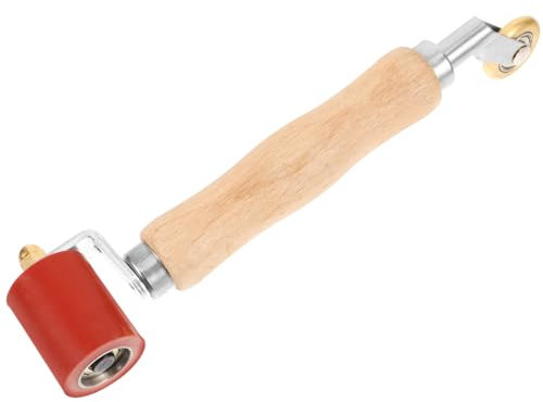 ARTIBETTER Strukturfarbrolle Aus Messing Mit Holzgriff Presswalze Handwerkzeug Für Tapetennaht Vinyl Und Dachdeckerarbeiten Vielseitig Einsetzbar Für Heimwerkerprojekte