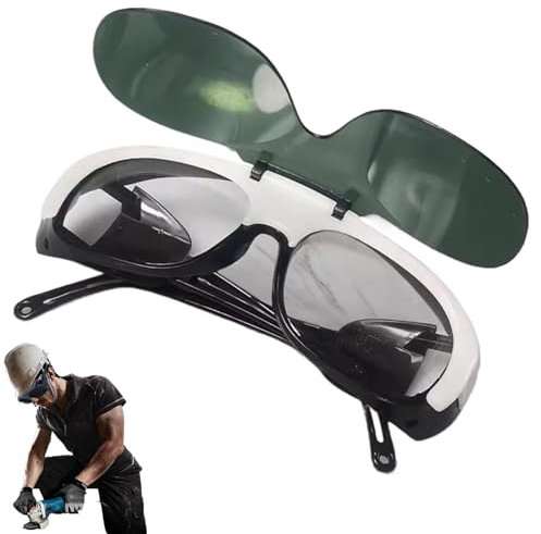 Generisch Schweißsicherheitsbrille - Vollbedeckung Schweiß Brillen, kratzfeste, Schweißschatten, der stabil und passt | UV-Barriere, Haarentfernungs-Schutzmaät, Anti-Rutsch-Schweißschild.