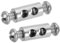 Wire Rope Clips, 1 Set/20cs Steel Cable Clamps 3mm 3.2mm Double Holes Wire Lock Rope Fittings Clip with M4*0.7 Screws for Cable