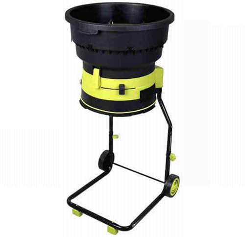 Trituratore elettrico per foglie da giardino, con ruote e custodia, ad alta velocità, 8000 giri/min, per una pulizia efficiente del cortile e il compostaggio
