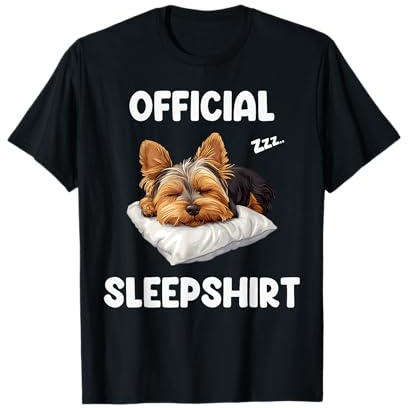 Chemise de Nuit Officielle Yorkshire Terrier pour Les Amoureux des Chiens T-Shirt