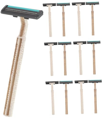 DECOMELODY 20juegos de Afeitar Portátiles para Barba Cuerpo y Piernas Afeitadora para Axilas y Brazos Recortadora de Vello para Hombres Desechables para Hoteles y Viajes