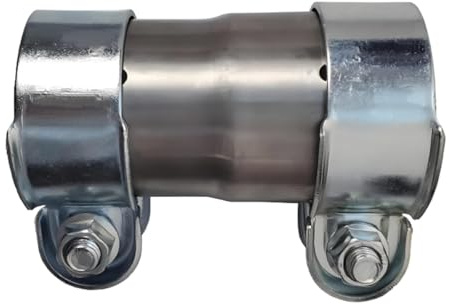 LKRXW Raccord Réducteur pour Tuyau d'échappement 45mm à 55mm Connecteur de Tuyau Collier échappement Tuyau de Raccordement Réducteur Acier Inoxydable Collier de Serrage Réduction