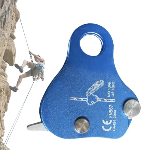 Ascendeur d'escalade | Descendeur À Verrouillage Automatique pour L'Équipement - Ascendeur 3| pour L'Arboriculteur L'Alpinisme La en Rappel Le Sauvetage Le Gréement Le