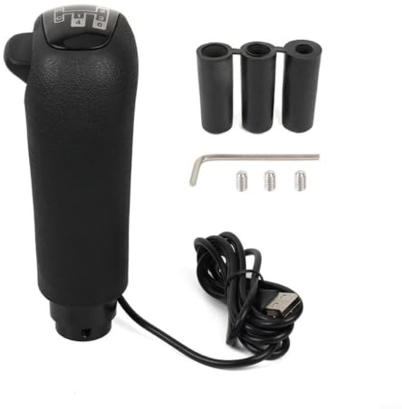Lapiglo Joystick Schalthebel für Logitech G27 G29 G920 für Thrustmaster TH8A PXN A10 6-Gang-H-Muster Handbuch für ETS2 PC SIM