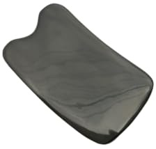 EXAOMBLE Massaggiatore Anticellulite Professionale in Corno Nero Handheld per Viso e Corpo Funzione Drenante per Uso a Casa in Viaggio