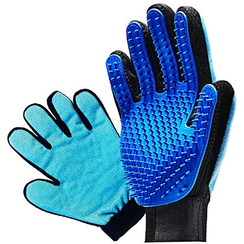 iQ-Pet Fellpflege-Handschuh | 2 Seiten: Gummi + Mikrofaser