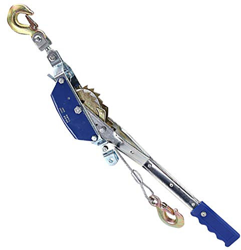 DFGENLY Treuil Manuel Halage Horizontal, Portable Tire Fort Dispositif avec Cable et Crochet en Acier, Multifonction Treuil Tirefort Palan à Levier pour Forestier, Bâtiment, Remorque