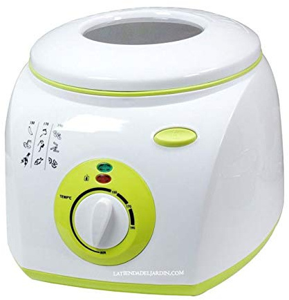 Suinga FREIDORA ELÉCTRICA DE ACEITE con capacidad total de 2 litros. Termostato con rango de temperatura de 80-190º. Potencia 1300 W. Medidas 29 x 33 x 25 cm