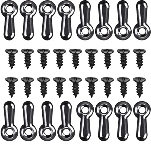 160 Stück Metall Bilderrahmen Set mit 160 Schrauben Drehknopf Verschlüsse Schwarz Rahmen Hardware Hängende Aufhänger für Fotos Handwerk Poster
