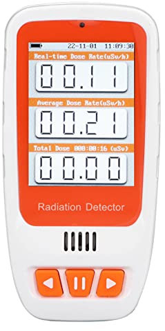 Geigerzähler, 2inch TFT Bildschirm Display Digitales Dosimeter Nuklearer Strahlungsdetektor EMF Messgerät mit Ton-Licht-Alarm, Handheld GM Zähler β X Y Strahlen Daten Tester