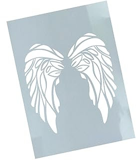 Schablone Flügel Paar - Wandschablone Stencil Flügelschablone Engel Malschablone - Malerei Airbrush Backen Deko Kaffee Scrapbooking - zAcheR-fineT (DIN A6)