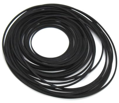 VYZUTR 56-teiliges quadratisches Kassettenband-Maschinenriemen-Verbindungsband in verschiedenen Größen, Gummi-Recorder-Riemen-Set, Kassetten-Recorder-Riemen, Band für Recorder, Walkman, Repeater