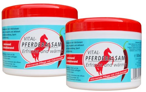Luxtor Pferdebalsam Pferdesalbe Wärmegel Chili-Extrakt (500 ml (2er Pack))