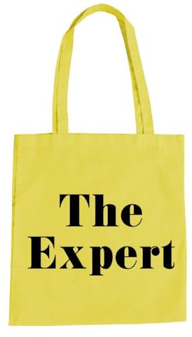 absenda The Expert Baumwolltasche - Experte Chef Präsident Boss Manager Gelb