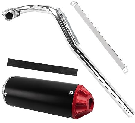 TUHBCX Motorräder Auspuffanlage 28mm Motorrad Auspuff Schalldämpfer Rohr Kit Für XR50 CRF50 70cc 110cc 125cc SSR SR110 Pit Dirt Bike Schalldämpfer