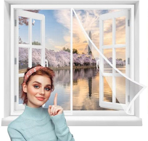 Magnetic Curtain for Magnetic 75x170cm Door Curtain Mosquito Net Made to Measure Door Anti Fly Curtain for Hallways, Doors White