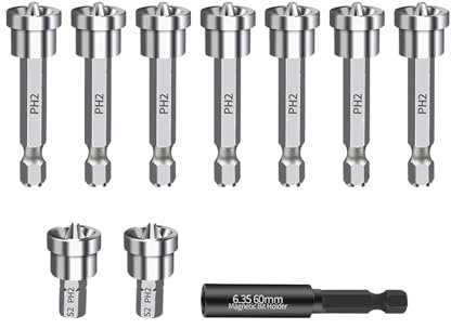 Schraubendreher Bits Set In Industriequalität. Effiziente Und Langlebige Schraubendreher Aufsätze. Langlebige Schraubendreher Bits Für Trockenbau