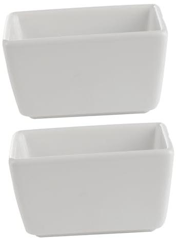 Juego de 2 Recipientes de Cerámica para Salsa para Mesa de Comedor