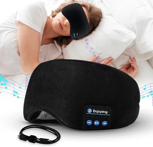 VIPA Auriculares para Dormir - Diadema Deportiva Recargable - Musica para Dormir - Diadema Deportiva con Altavoces Estéreo para Hacer Ejercicio, Correr, Yoga, Viajes y Relax - Musica Relajante.