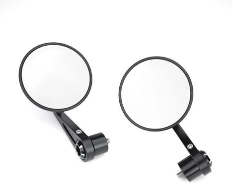 HETEVSCCK Motorrad-Lenkerspiegel Für Kawasaki Z125 Z250 Z300 Z650 Z750 Z800 Z900 Z1000 Seitenspiegel Lenkerendenspiegel, Rückspiegel-Set(Mirror B)