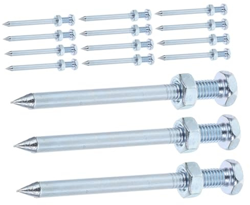 Kisangel 15 Piezas De Clavos Metálicos para Airear El Césped para El Cuidado del Césped Jardinería Paisajismo Y Salud