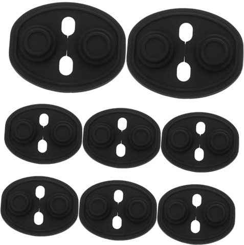 NOLITOY 8pièces Couvercle De Serrure De Porte De Voiture Silicone Protecteur Autocollant pour Loquet De Porte Accessoire pour Décoration De Véhicule